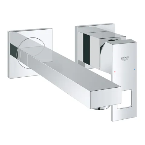 Baterie lavoar Grohe Eurocube, fara corp incastrat, montare pe perete, marimea L, monocomanda, crom - 23447000