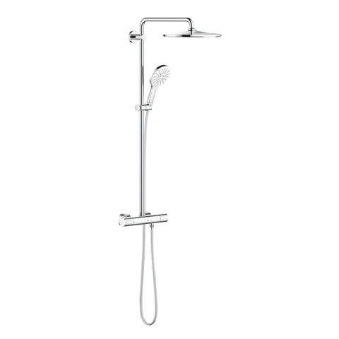 Coloana dus Grohe Rainshower SmartActive 310, baterie termostatata, 111 cm, moon white - 26647LS0