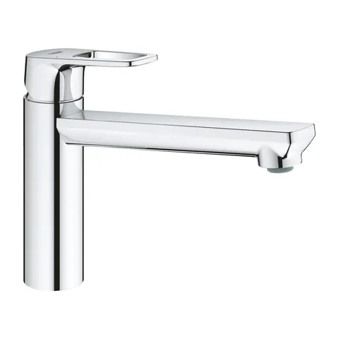 Baterie bucatarie Grohe Bauloop, pipa pivotanta,crom,furtune flexibile-31706000