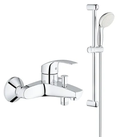 Pachet baterie cada/dus Grohe + set dus cu bara Grohe New Mono (33300002,27853003. )