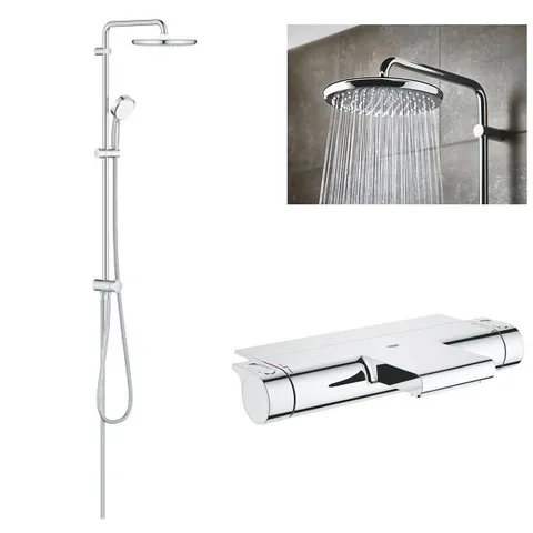 Coloana dus Grohe Tempesta 250+baterie cada Grohe Grohtherm 2000 ( 34464001 ,26675000)