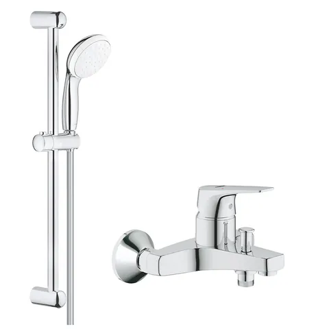 Set baterie cada dus Grohe Bauflow, set de dus Grohe Tempesta ( 23756000, 27853003 )