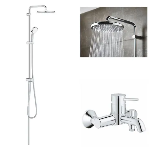 Coloana dus Grohe Tempesta 250+baterie cada Grohe Classic (23787000 ,26675000)