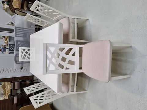 SET MARCO 61 MASA CREM 160/200 CM + 6 SCAUNE