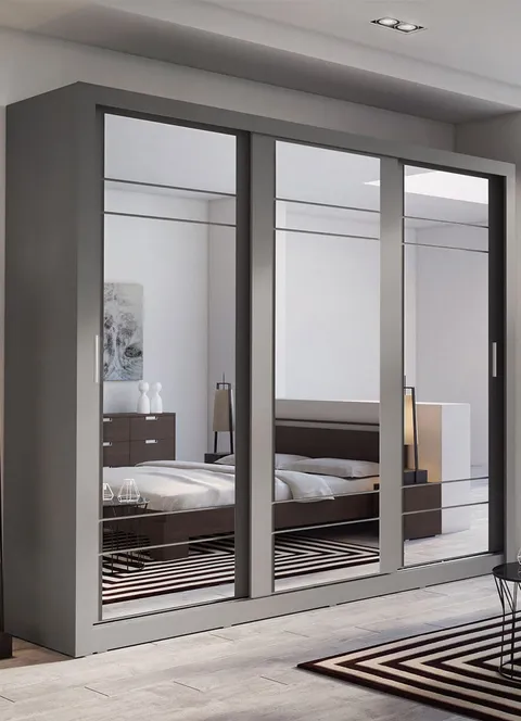 DRESSING ALICE 3 ,GRI, 250X215X60 CM