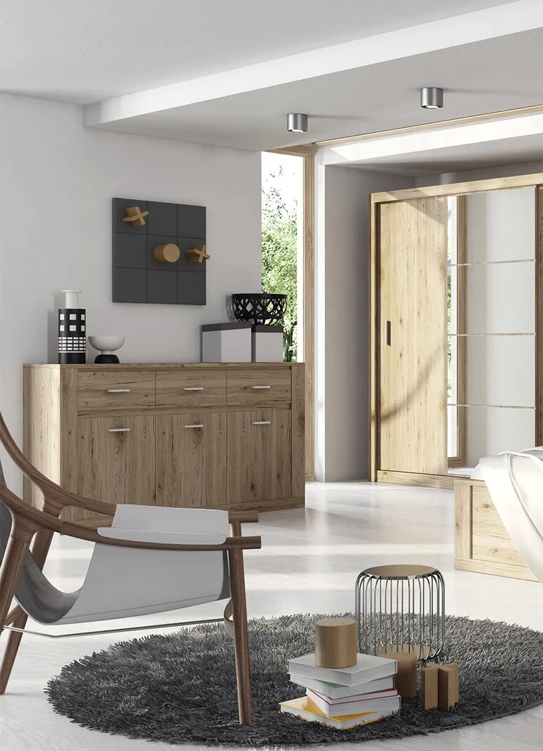 COMODA ADORE 2, STEJAR, 160X90HX42CM