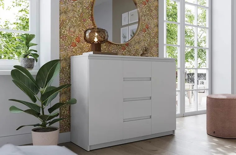 COMODA NIT 1 , ALBA, 109X85HX40 CM