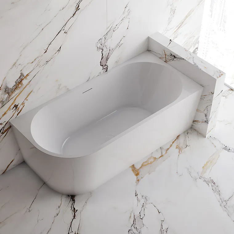 Cadă freestanding modernă Marble Essence 1500mm lungimex750mm latimex600mm inaltime