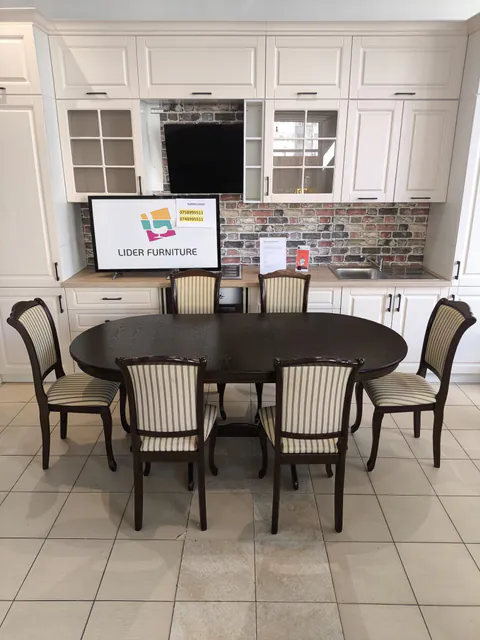 Set Eloria masa extensibila + 6 scaune