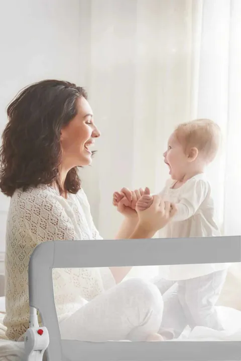 Margine de siguranta pentru pat, Wallxpert, Bed Safety Rail 180, Alb