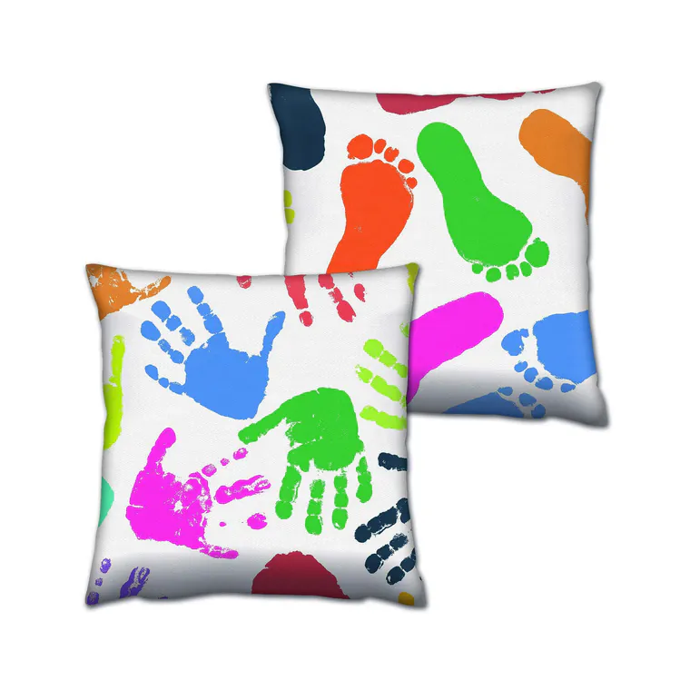 Set perne decorativet, AB-4473-4474, Amestec bumbac, Multicolor