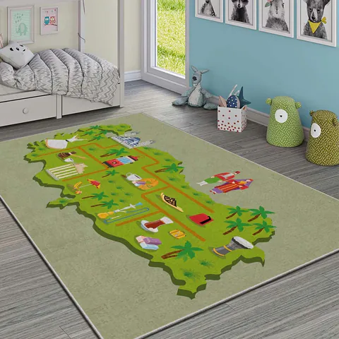 Covor pentru copii, Hmı Kdc-84, 180x280 cm, Multicolor