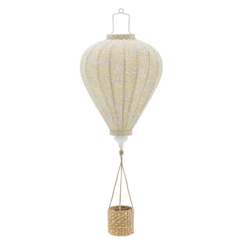 Decoratiune suspendata, Bloomingville, Pomp, 35x85 cm, poliester/zambila de apa, galben