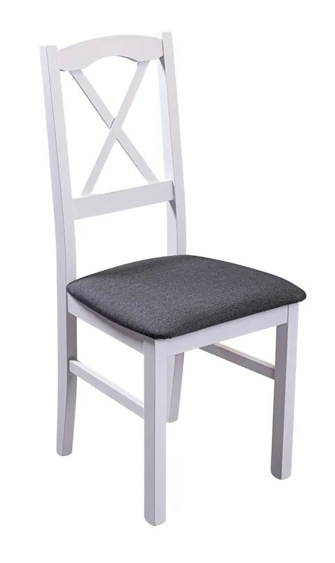 Set 2 scaune Zofia, Inter Link, 43x40x94 cm, lemn, alb/antracit