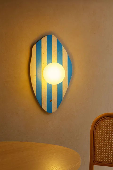 Aplica de perete, Opviq, 823OLY1147, Bej / Alb / Albastru