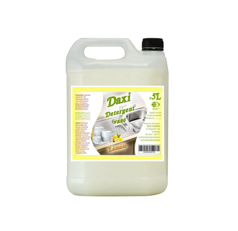 Detergent de vase, concentrat, parfum de lamaie, 5L, Daxi