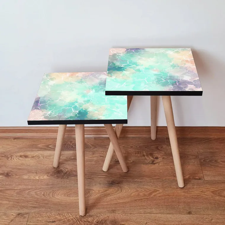 Set masute 2 piese, Hanah Home, 2Shp15, Multicolor