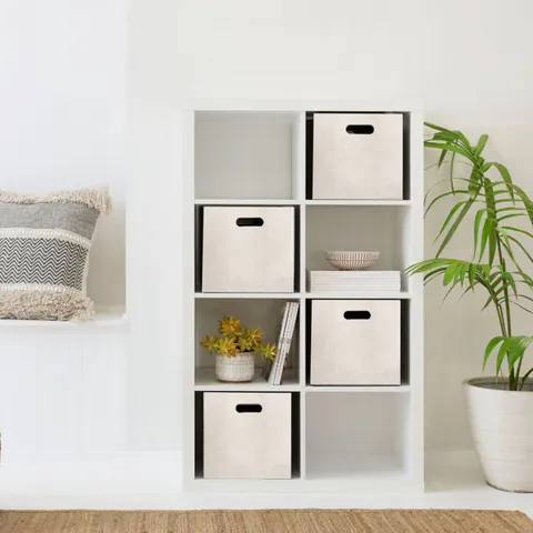 Set organizator de birou din fetru, HMY-6357, Crem