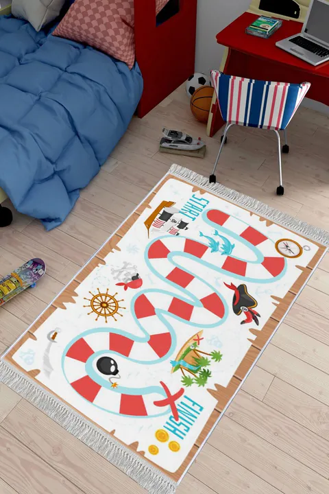 Covor pentru copii, ELS578, 100x200 cm, Multicolor