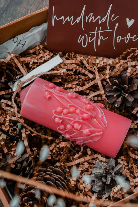 Lumanare, Ers1256, 13x7 cm, Coral