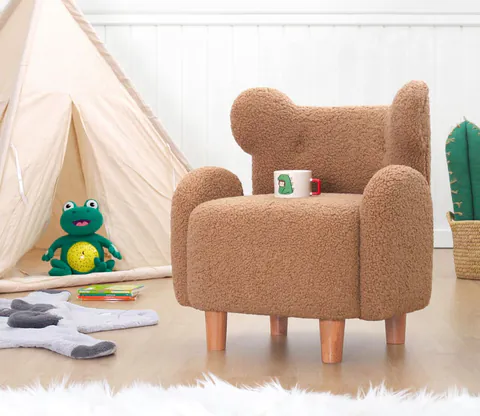 Fotoliu pentru copii, Atelier del Sofa, 209FLF1431, Maro