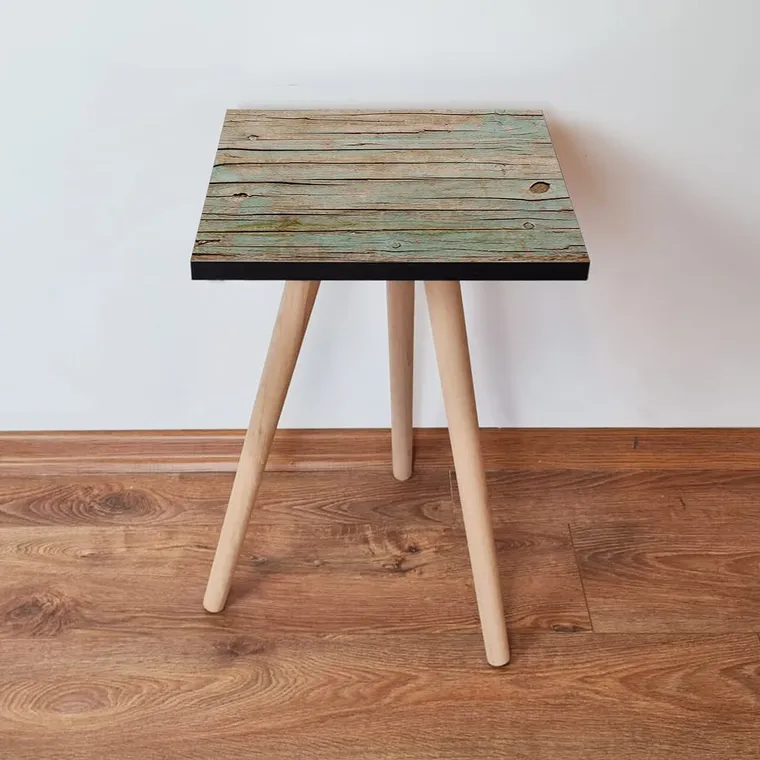 Masuta, Hanah Home, Shp125, 35x42x35 cm, Verde / Bej / Negru