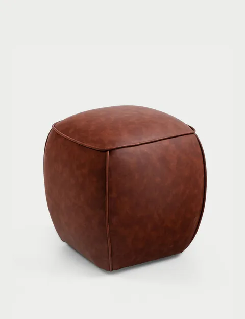 Taburet, Atelier del Sofa, 370CTF1111, Lemn de fag, Maro