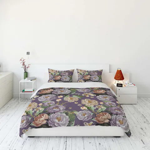 Lenjerie de pat pentru o persoana (DE), 2 piese, L'essentiel Maison, FLW_DVT25-4, Multicolor