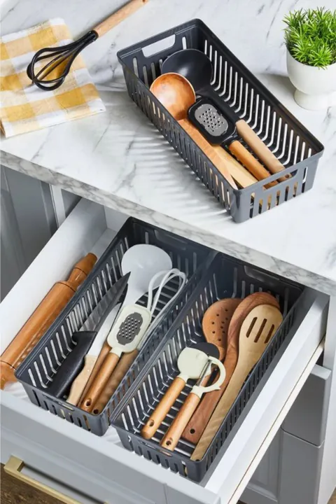 Organizator pentru frigider, Hermia, 452PTR1183, Gri