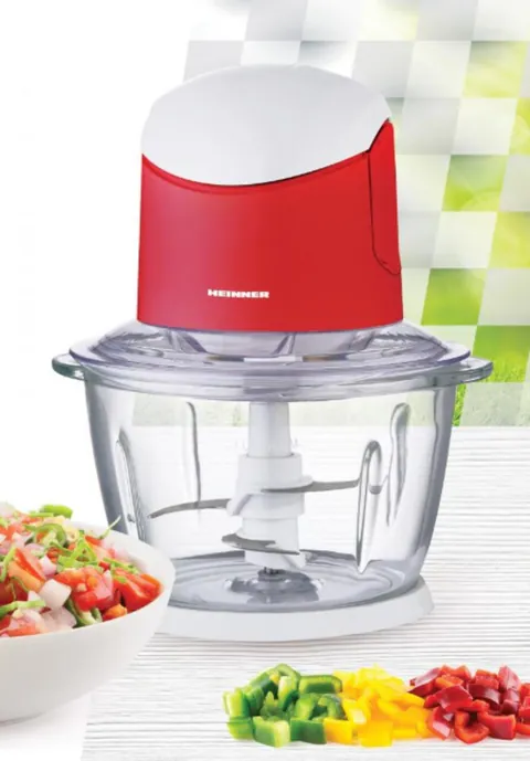 Tocator legume Chelsye 1/0, Heinner, 500W, 1L, rosu/alb