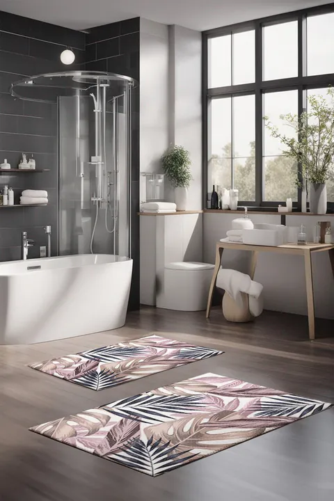 Set covorase de baie, L'essentiel Maison, CT-5324, Multicolor