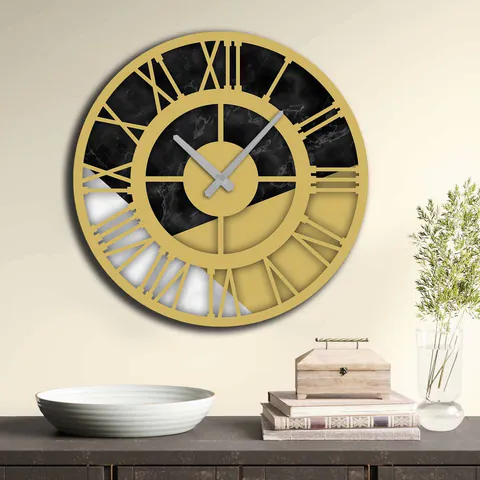 Ceas de perete, 5050MS-015, ø50 cm, Multicolor