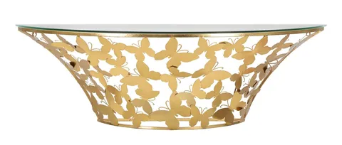 Consola Butterflies, Mauro Ferretti, 120x40.5x37.2 cm, fier, auriu