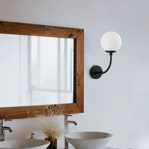 Aplica de perete, Opviq, 521SHN3713, Negru