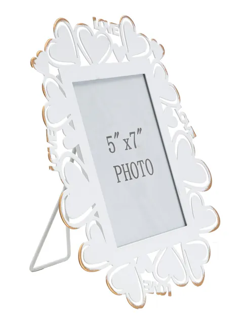 Rama foto Love, Mauro Ferretti, 25x27.7 cm, fier, alb/auriu