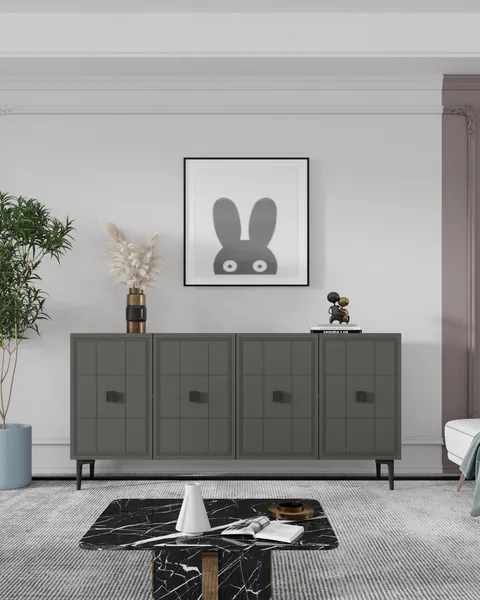 Consola, Hanah Home, Yuka 120, 120x75x32 cm, Antracit