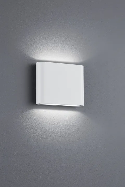 Aplica de perete pentru exterior Thames II, TRIO, 11.5x9 cm, 2.5W, 1x SMD, aluminiu, alb mat