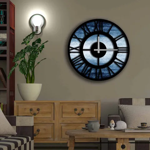 Ceas de perete, 5050MS-086, ø50 cm, Multicolor