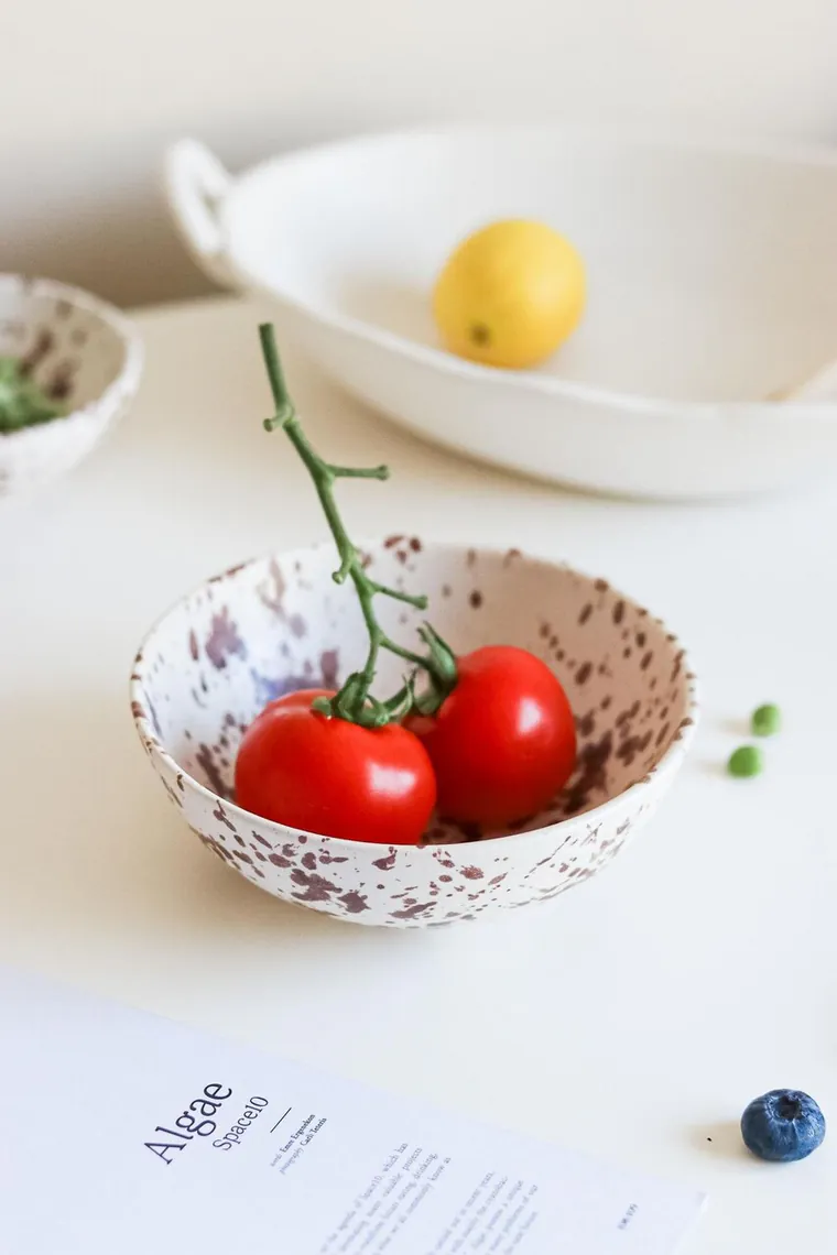 Bol ceramic, Hermia, 886SVN1112, Maro/Alb