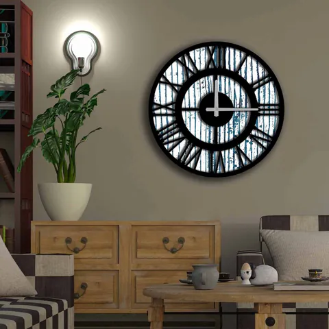 Ceas de perete, 5050MS-072, ø50 cm, Multicolor