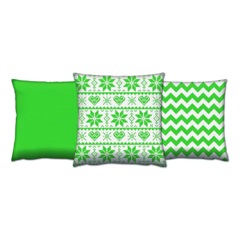 Set perne decorativet, AC-4408-4405-4409, Amestec bumbac, Multicolor