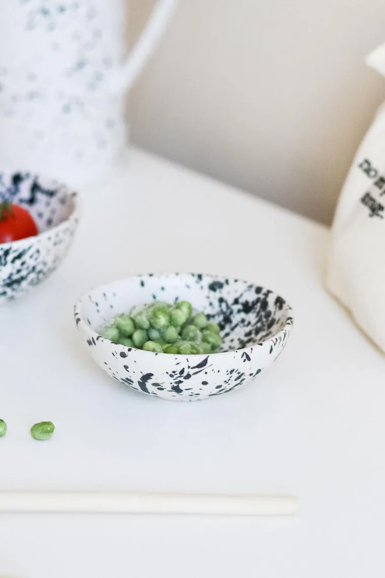 Bol ceramic, Hermia, 886SVN1106, Alb/Negru