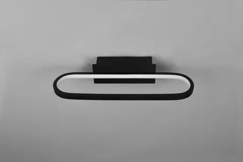 Aplica de perete Gianni, TRIO, 40x14.8x7.5 cm, 17W, 1x SMD, metal, negru mat