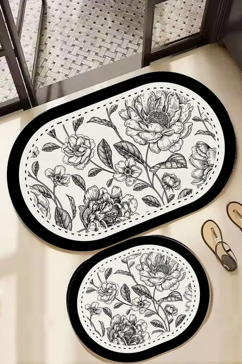 Set covorase de baie, L'essentiel Maison, Rasse, Multicolor