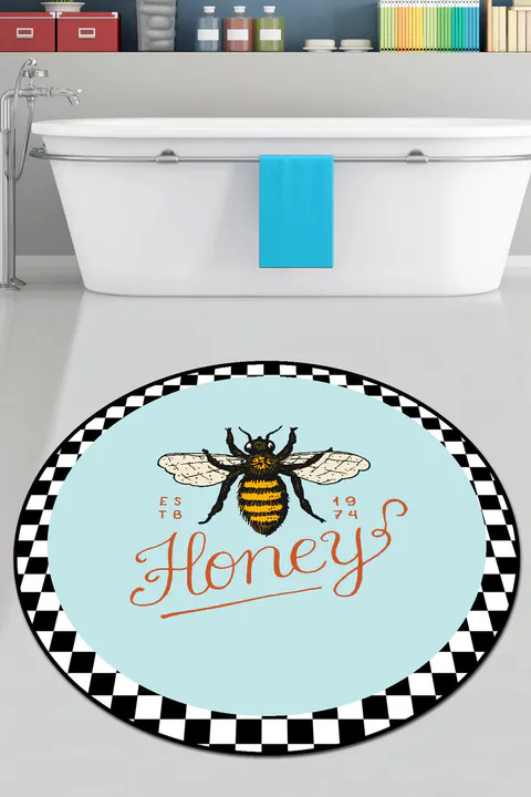 Covoras de baie, L'essentiel Maison, Apidae Djt (100 cm), Multicolor