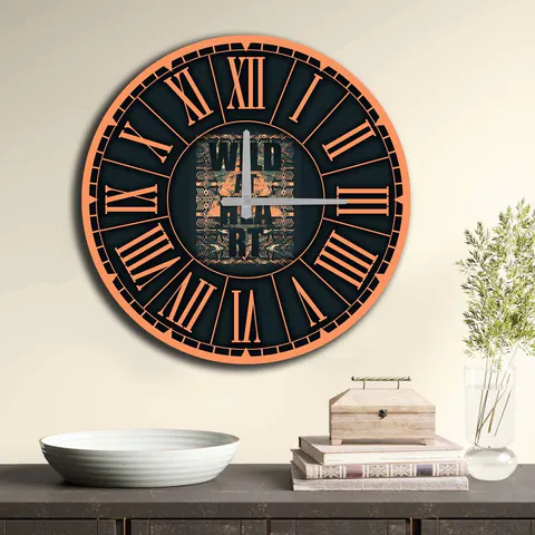 Ceas de perete, 5050MS-031, ø50 cm, Multicolor