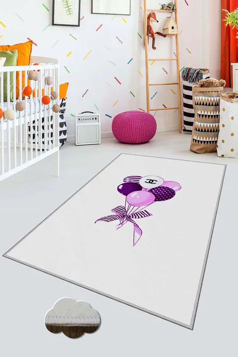 Covor pentru copii, HMNT477, 100x200 cm, Multicolor