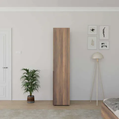 Dulap pentru haine, Hanah Home, Grd-1710-Oo-1, 45x210x55.3 cm, Maro