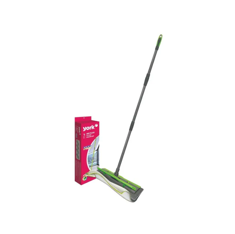 Mop plat cu coada telescopica 2in1, Click & Collect, York, 130 cm