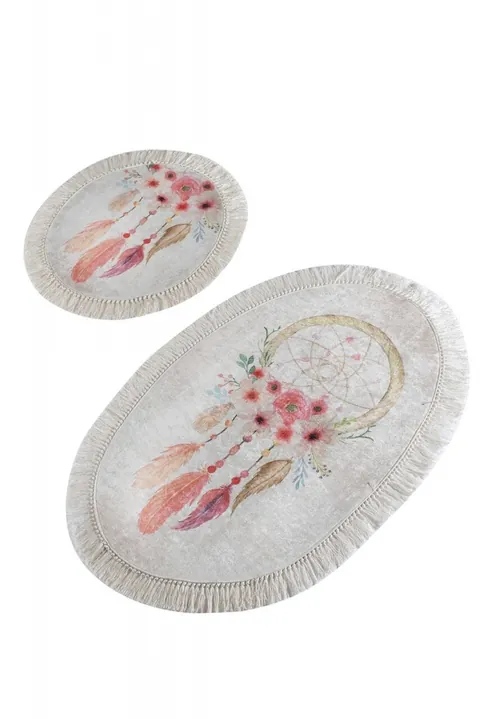 Set 2 covorase de baie, Chilai, Dream DJT, multicolor